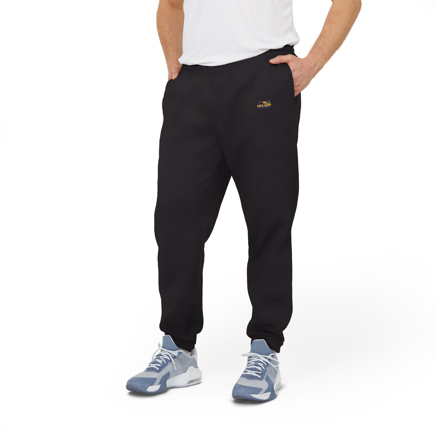 adidas logo Joggers | Charcoal Fleece Sweatpants