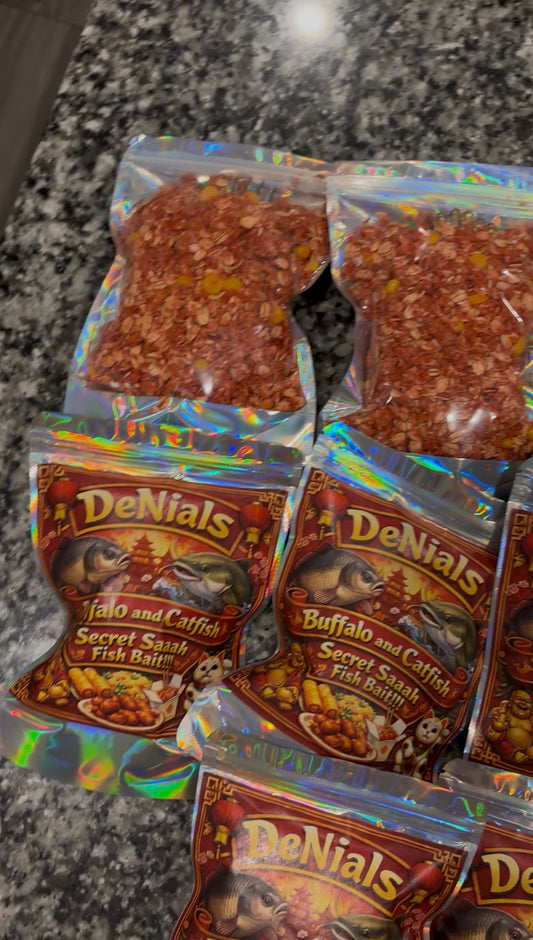 DENIALS Buffalo and Catfish Secret Saah Fish Bait