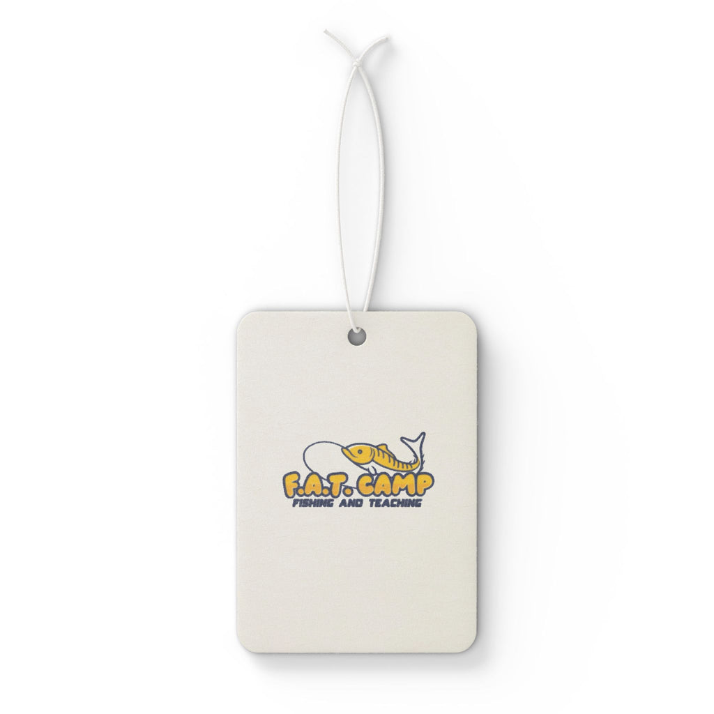 Fat Camp Whale Illustration Car Air Freshener | Cute Nautical Car Scent