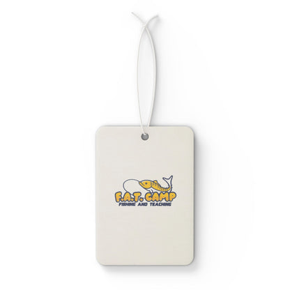 Fat Camp Whale Illustration Car Air Freshener | Cute Nautical Car Scent