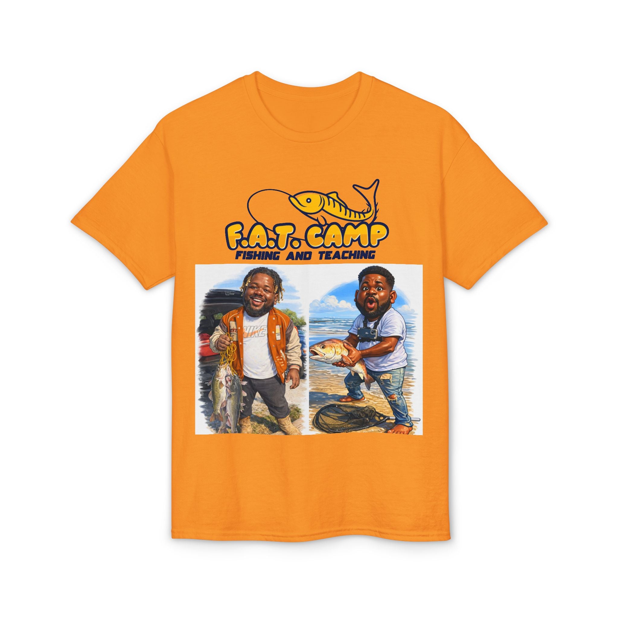 F.A.T. Camp Fishing T-Shirt — “D. Hayes: Gotta Hold Ya Mouth Right” Graphic Tee