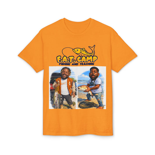 F.A.T. Camp Fishing T-Shirt — “D. Hayes: Gotta Hold Ya Mouth Right” Graphic Tee
