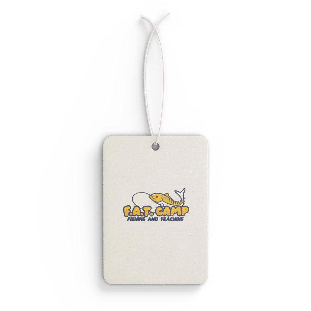 Fat Camp Whale Illustration Car Air Freshener | Cute Nautical Car Scent