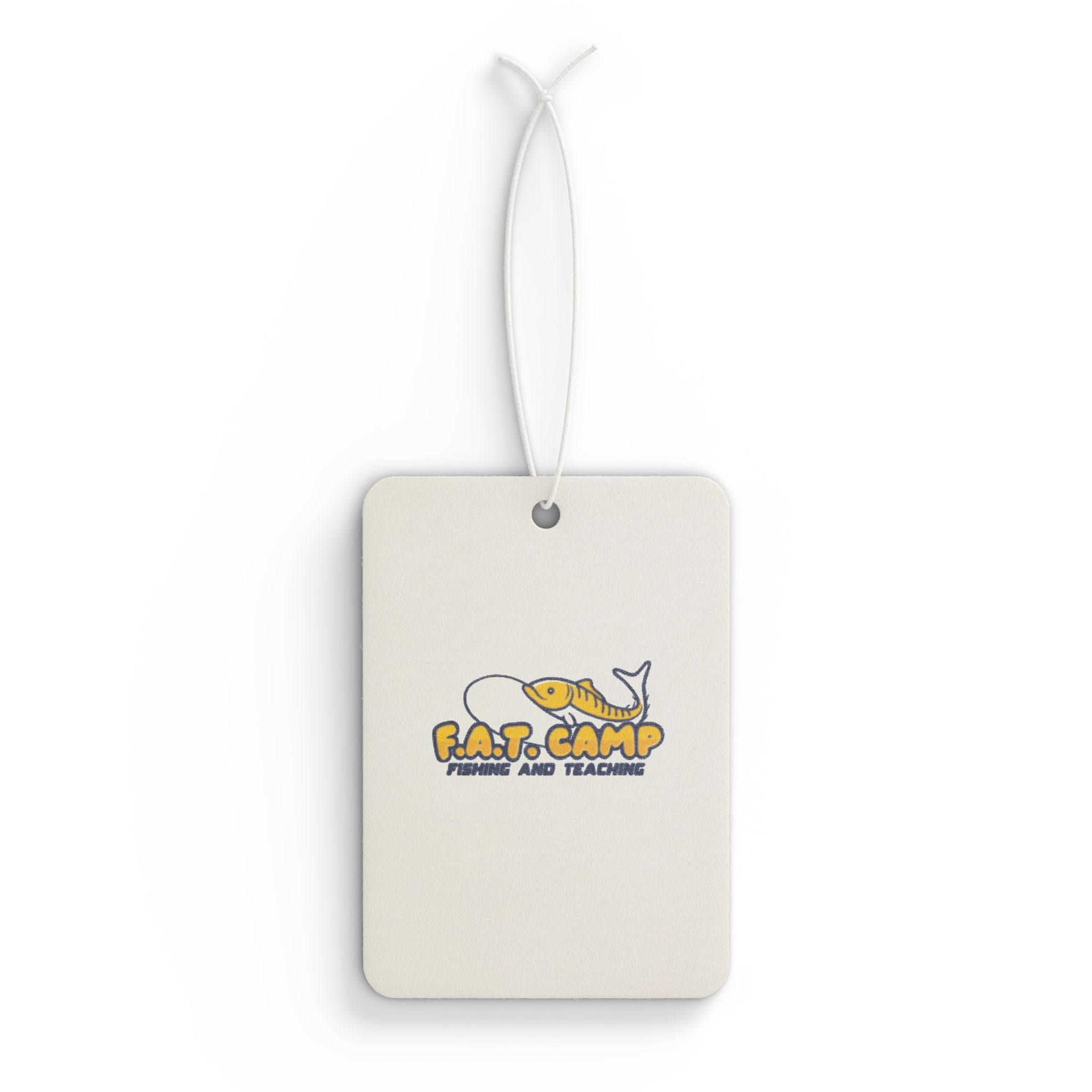 Fat Camp Whale Illustration Car Air Freshener | Cute Nautical Car Scent