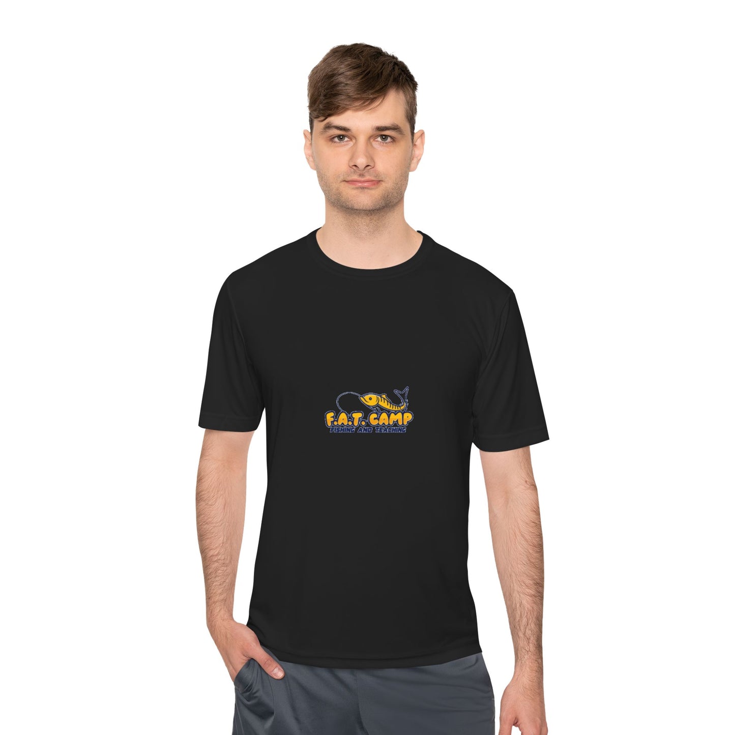 Fat Camp Cartoon Dog Tee | Retro Illustration, Small Chest Print