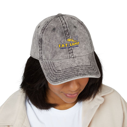 Tiny Sunflower Embroidery Vintage Cap | Distressed Baseball Hat