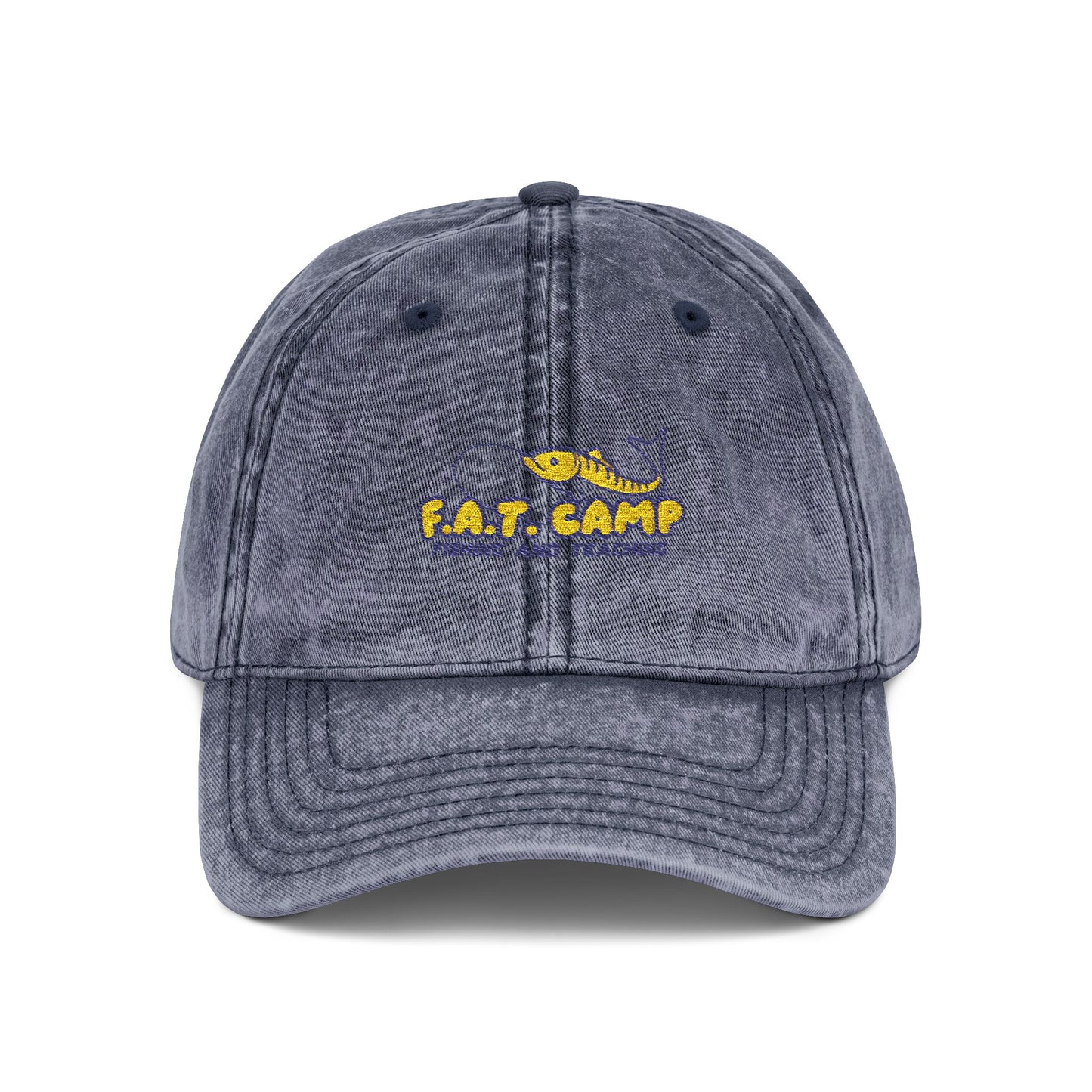 Tiny Sunflower Embroidery Vintage Cap | Distressed Baseball Hat