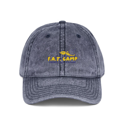 Tiny Sunflower Embroidery Vintage Cap | Distressed Baseball Hat