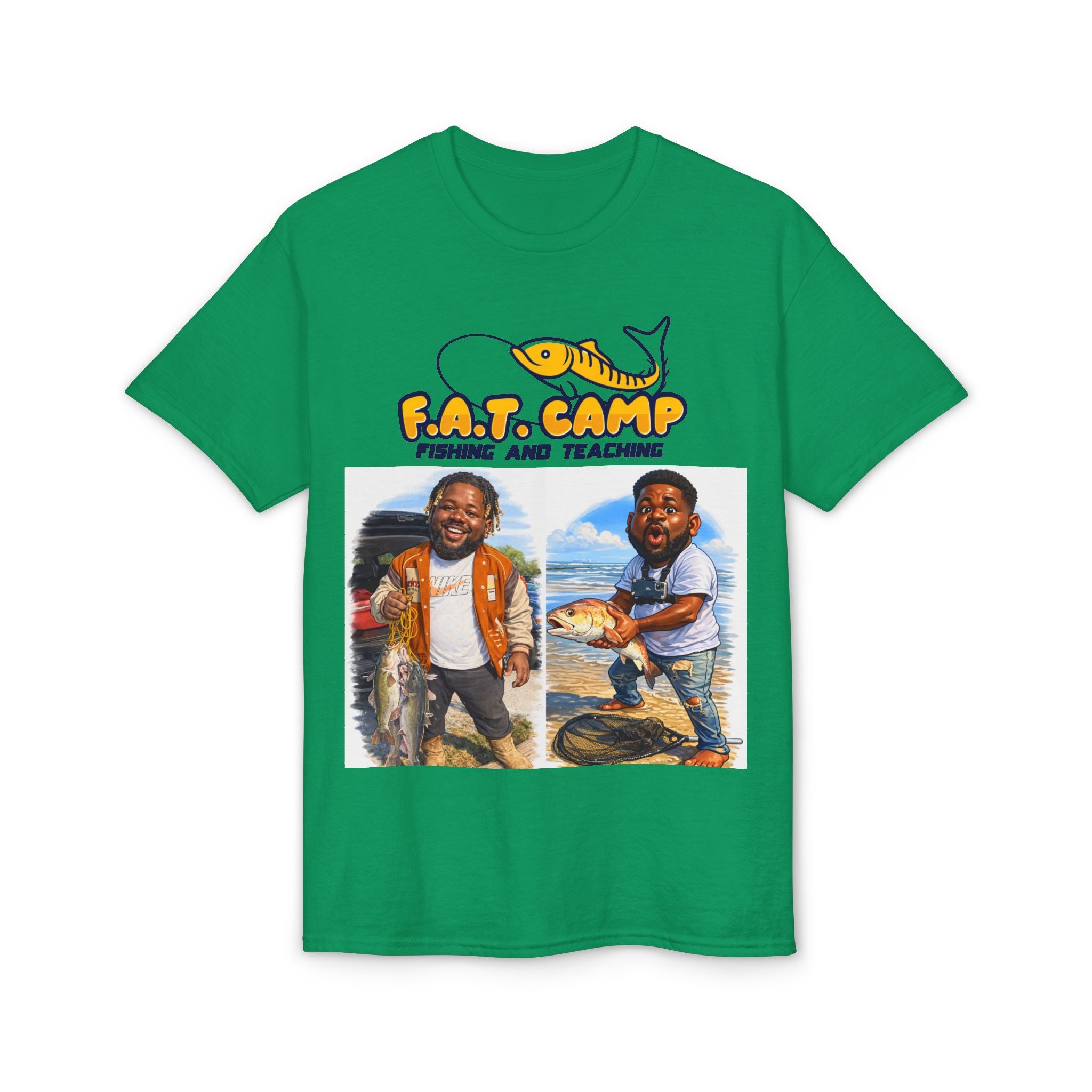 F.A.T. Camp Fishing T-Shirt — “D. Hayes: Gotta Hold Ya Mouth Right” Graphic Tee