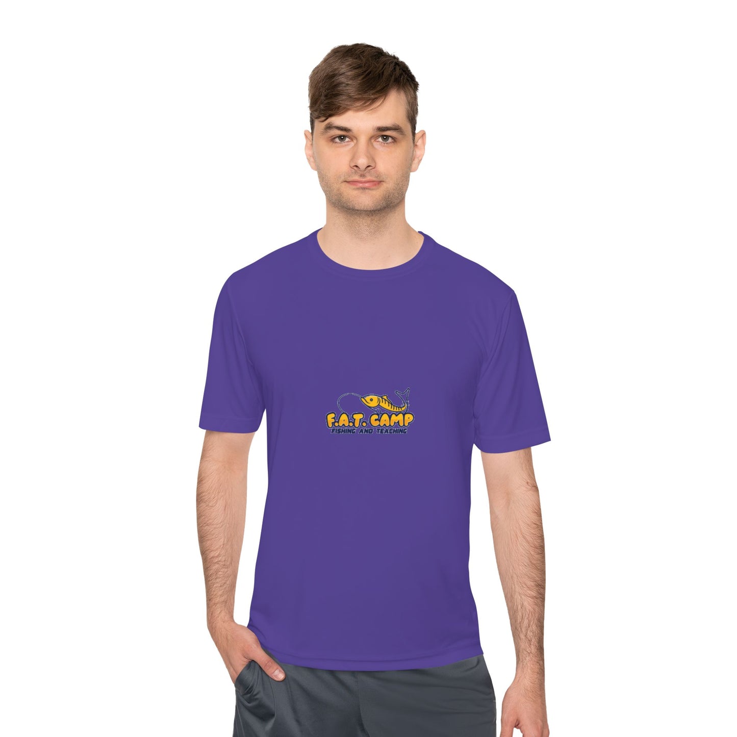Fat Camp Cartoon Dog Tee | Retro Illustration, Small Chest Print