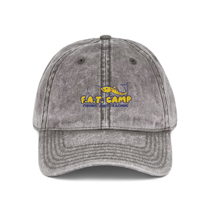Tiny Sunflower Embroidery Vintage Cap | Distressed Baseball Hat