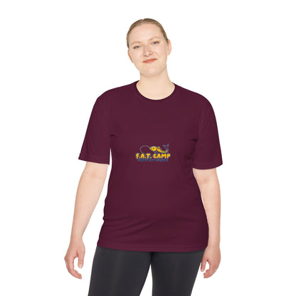 Fat Camp Cartoon Dog Tee | Retro Illustration, Small Chest Print