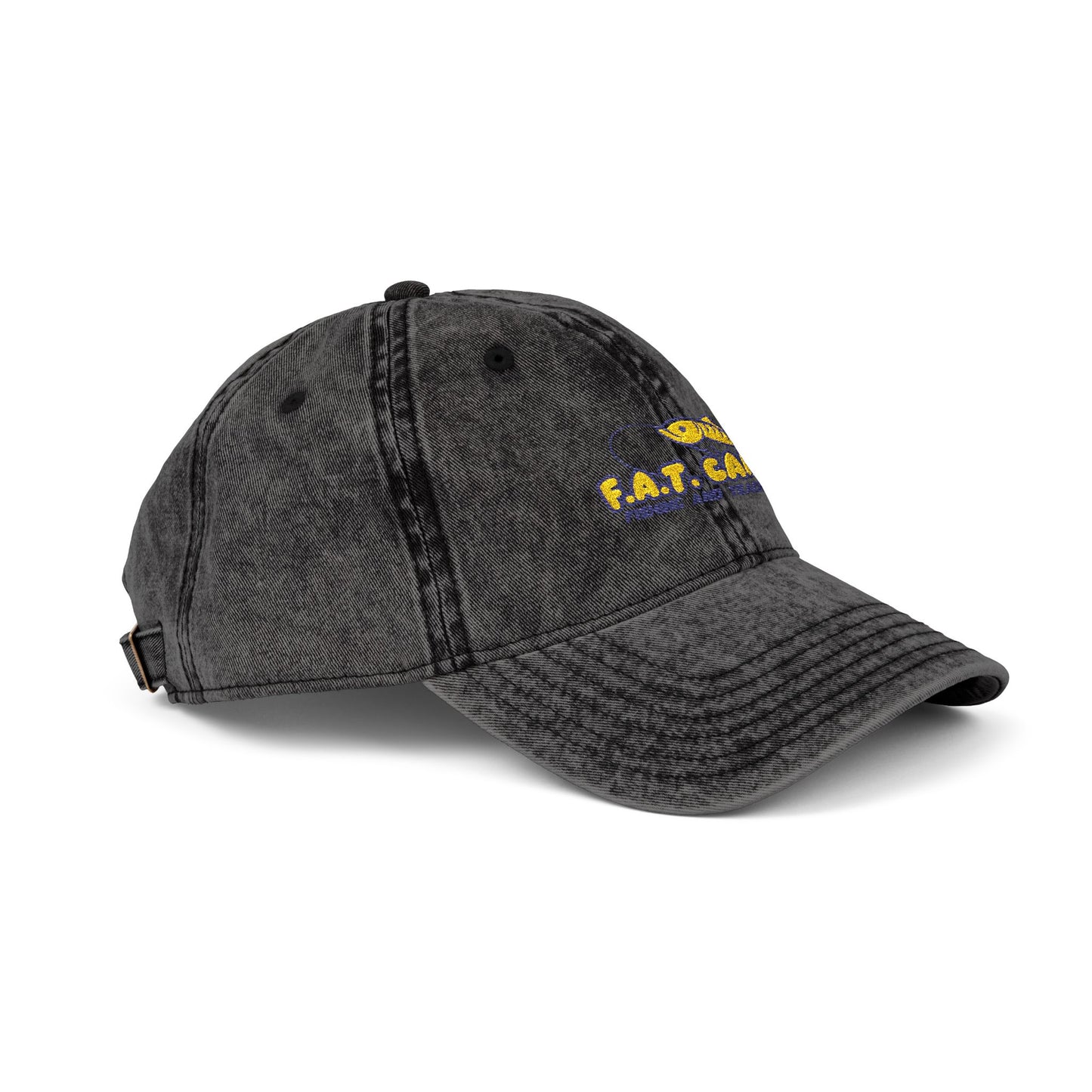 Tiny Sunflower Embroidery Vintage Cap | Distressed Baseball Hat