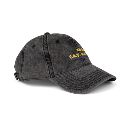 Tiny Sunflower Embroidery Vintage Cap | Distressed Baseball Hat