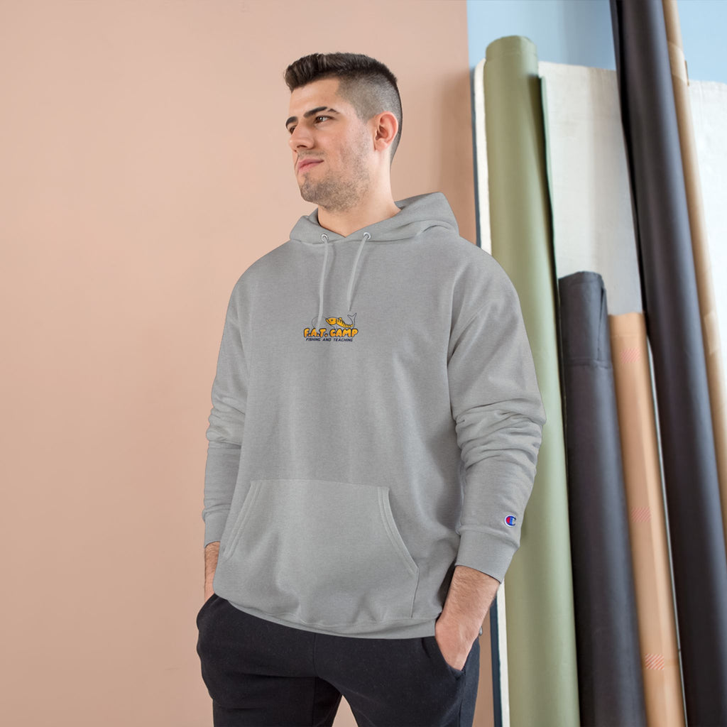 Gold Little Champion logo Champion Hoodie | Small Chest Embroidered Logo