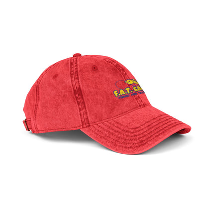 Tiny Sunflower Embroidery Vintage Cap | Distressed Baseball Hat
