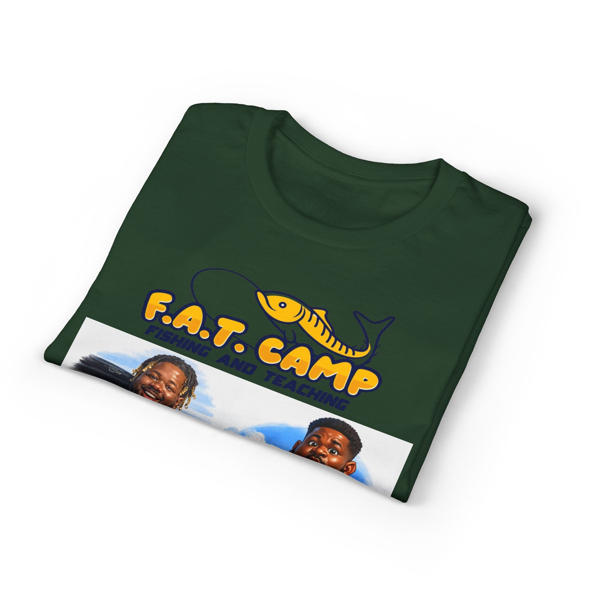 F.A.T. Camp Fishing T-Shirt — “D. Hayes: Gotta Hold Ya Mouth Right” Graphic Tee
