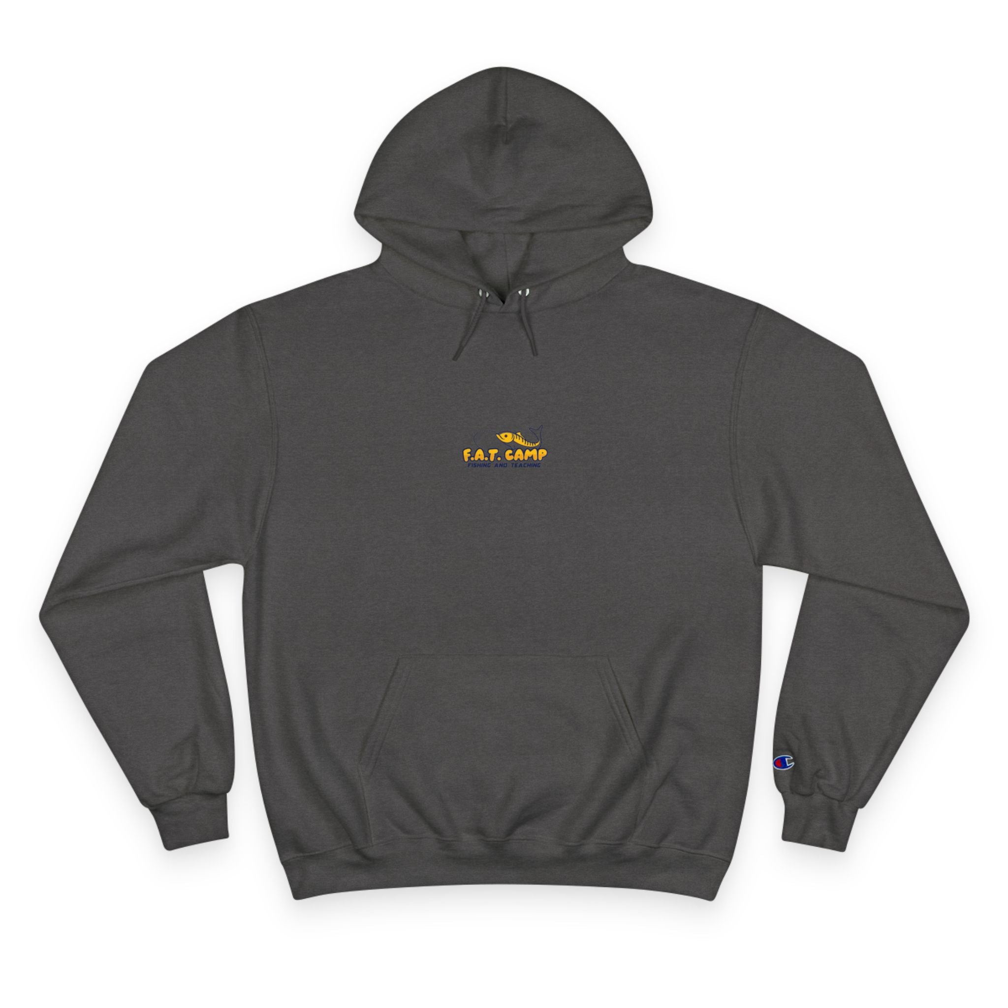 Gold Little Champion logo Champion Hoodie | Small Chest Embroidered Logo