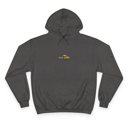 Gold Little Champion logo Champion Hoodie | Small Chest Embroidered Logo