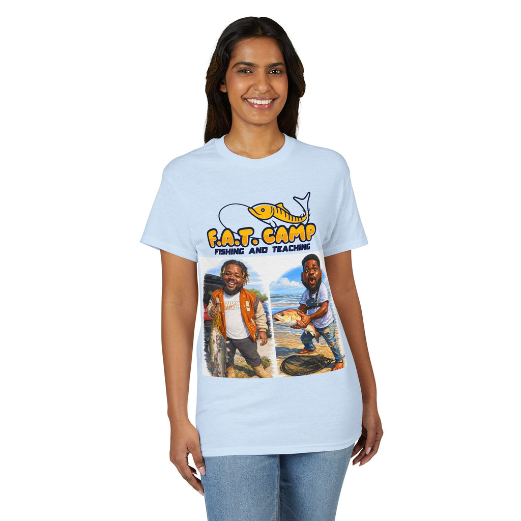 F.A.T. Camp Fishing T-Shirt — “D. Hayes: Gotta Hold Ya Mouth Right” Graphic Tee