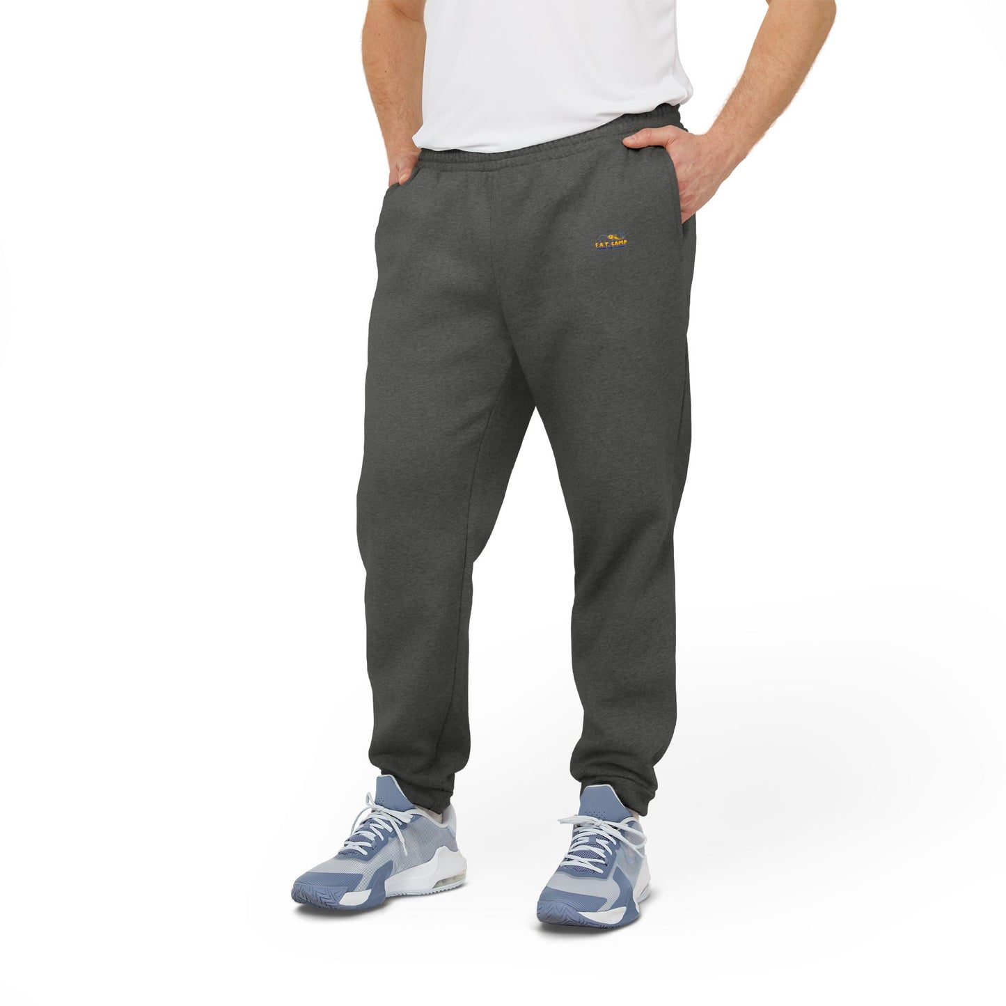 adidas logo Joggers | Charcoal Fleece Sweatpants