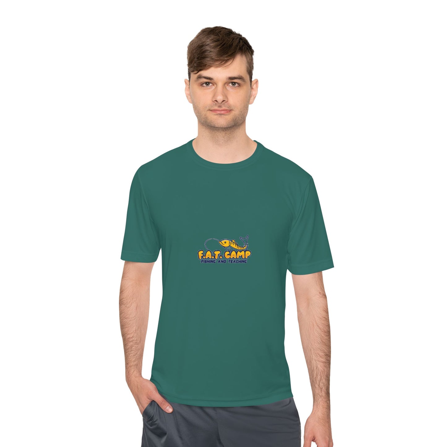 Fat Camp Cartoon Dog Tee | Retro Illustration, Small Chest Print