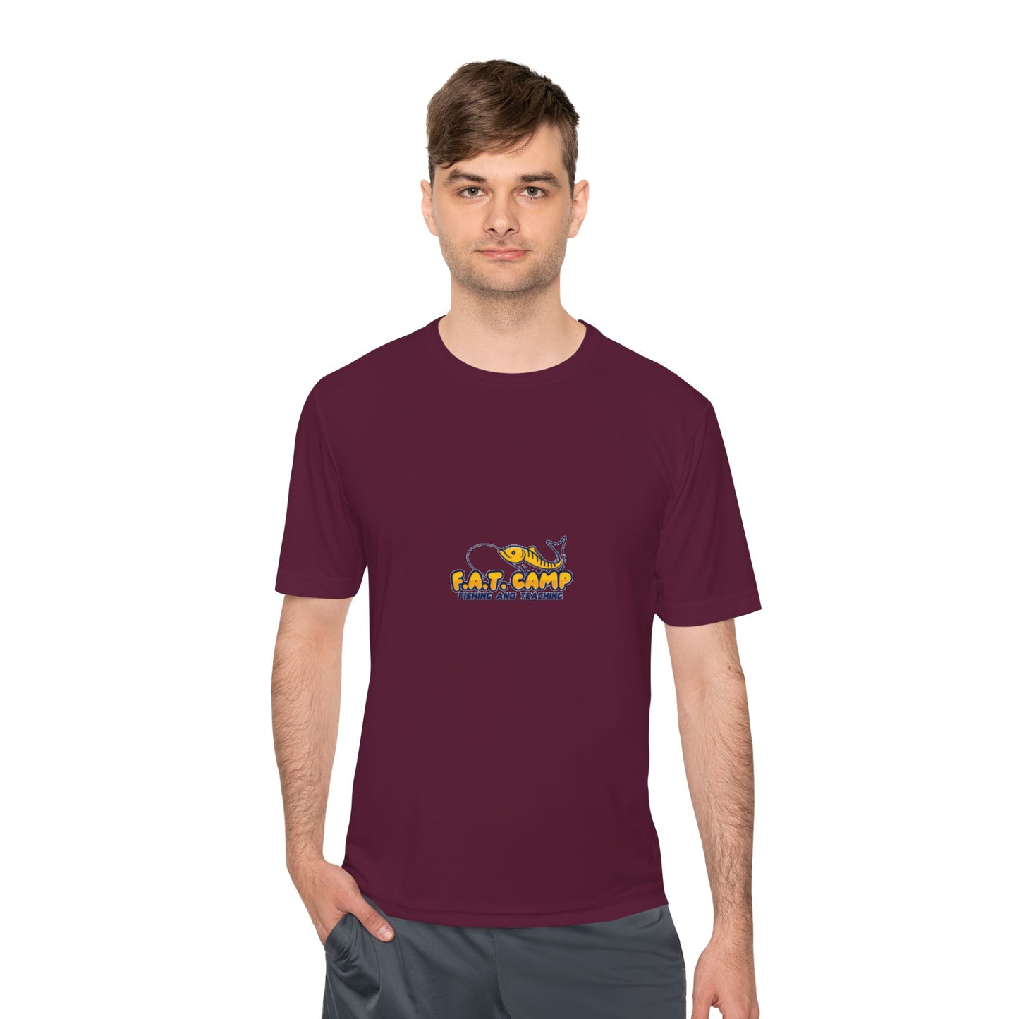 Fat Camp Cartoon Dog Tee | Retro Illustration, Small Chest Print