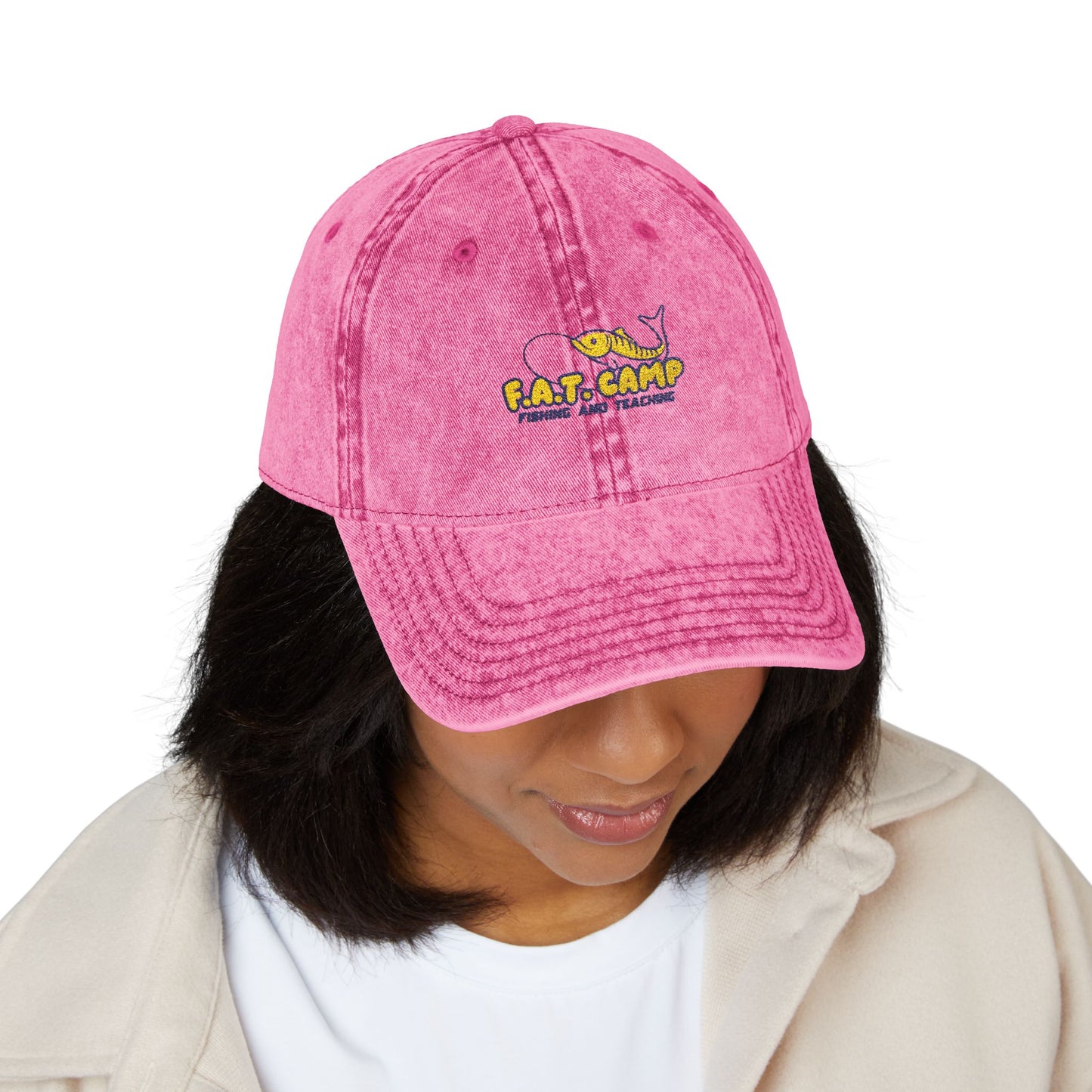 Tiny Sunflower Embroidery Vintage Cap | Distressed Baseball Hat