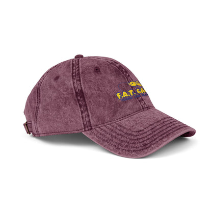 Tiny Sunflower Embroidery Vintage Cap | Distressed Baseball Hat