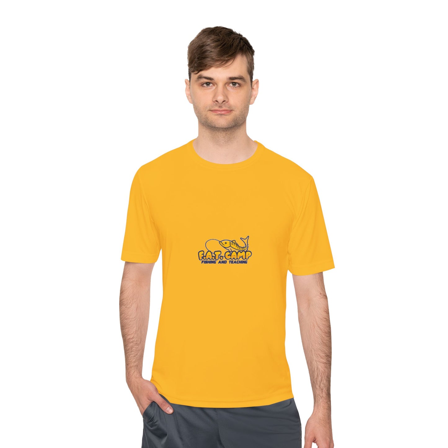 Fat Camp Cartoon Dog Tee | Retro Illustration, Small Chest Print
