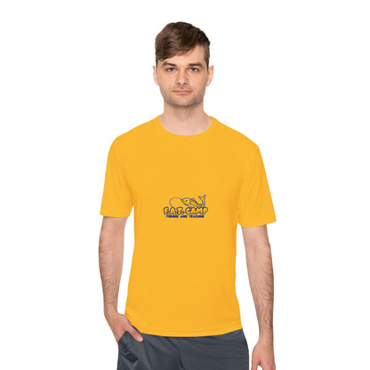 Fat Camp Cartoon Dog Tee | Retro Illustration, Small Chest Print