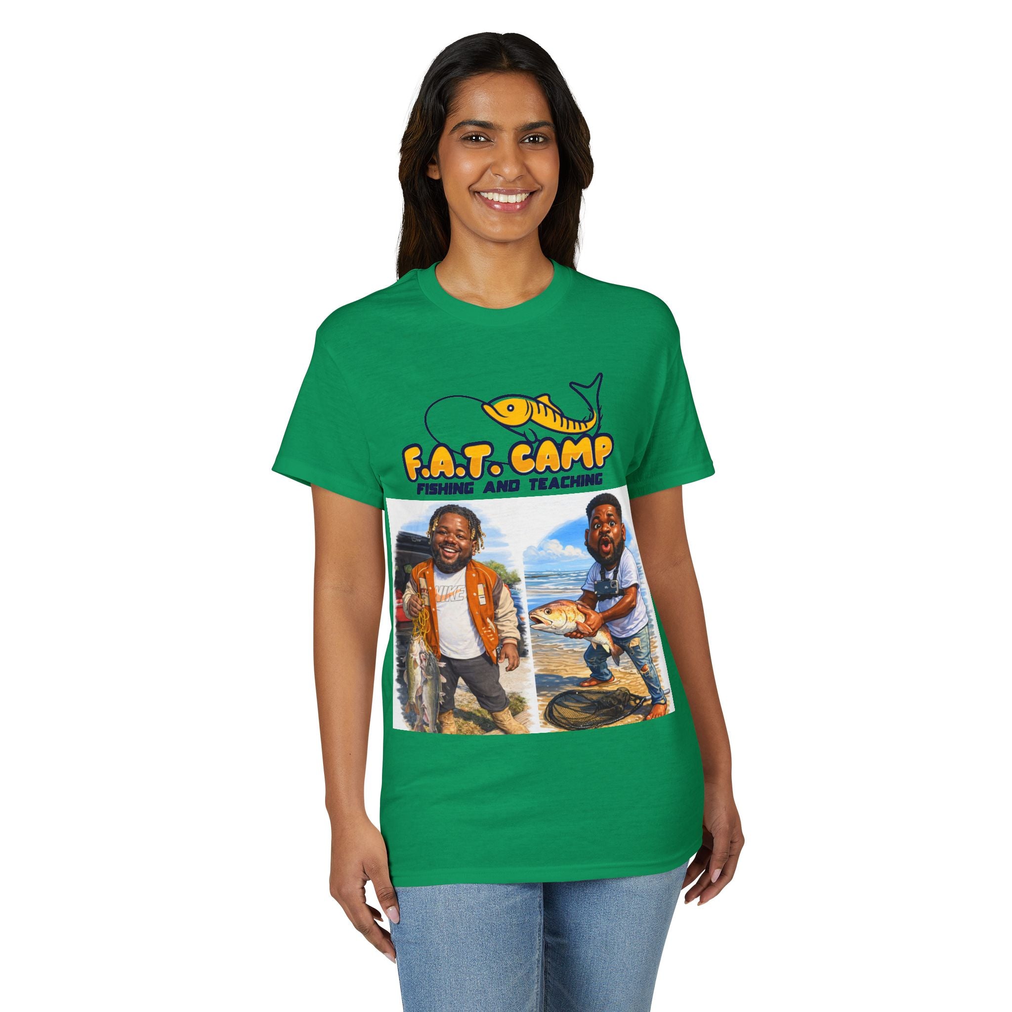 F.A.T. Camp Fishing T-Shirt — “D. Hayes: Gotta Hold Ya Mouth Right” Graphic Tee