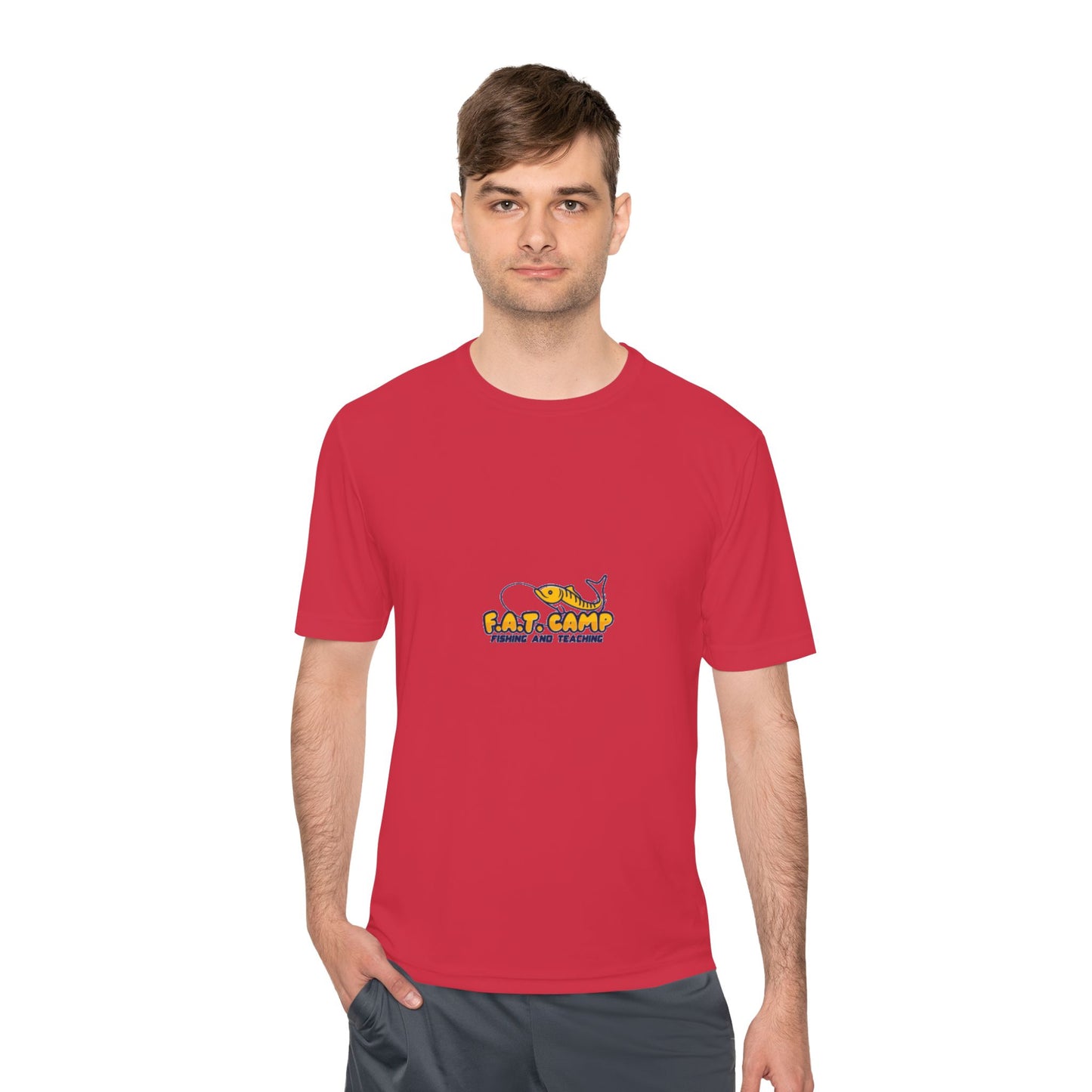 Fat Camp Cartoon Dog Tee | Retro Illustration, Small Chest Print