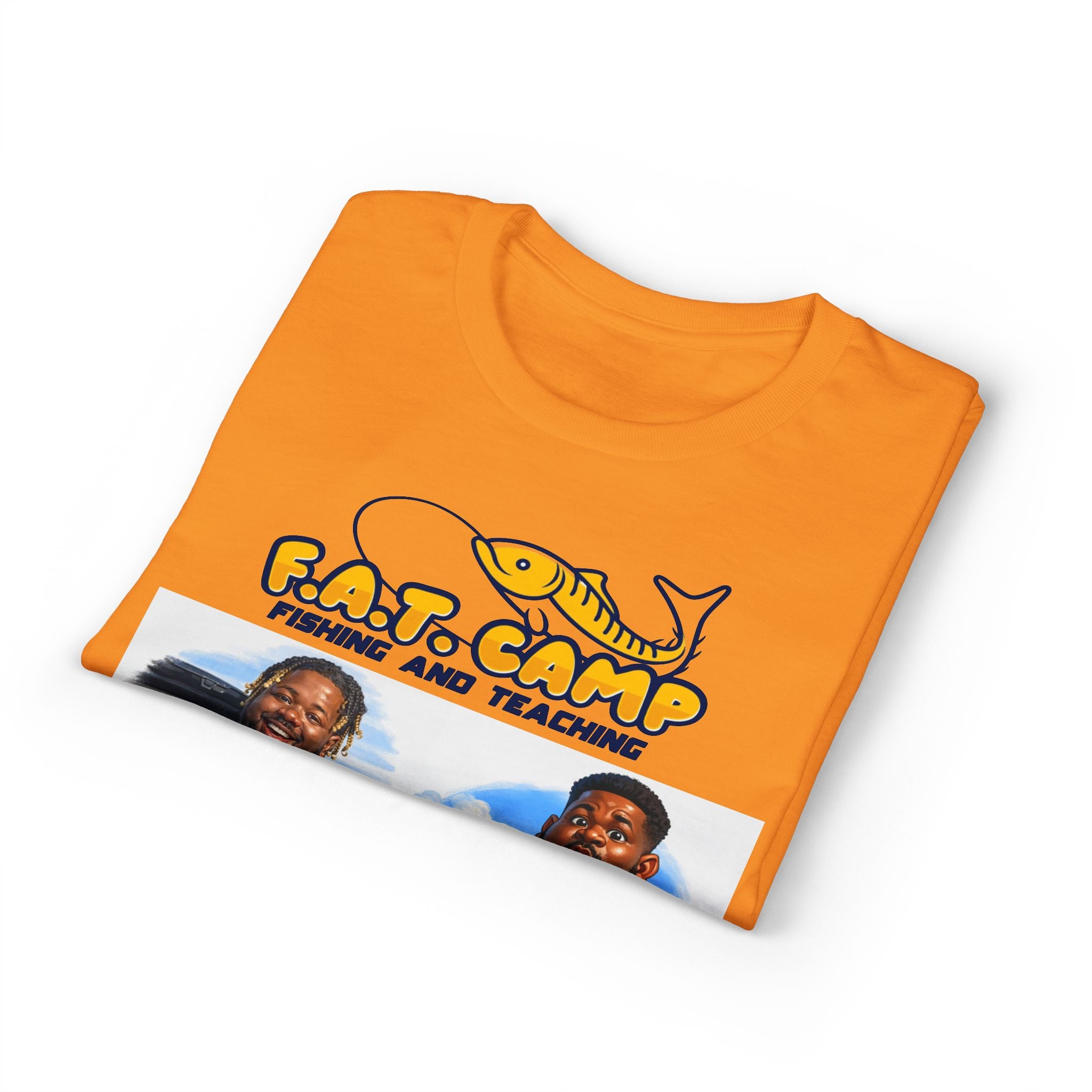 F.A.T. Camp Fishing T-Shirt — “D. Hayes: Gotta Hold Ya Mouth Right” Graphic Tee