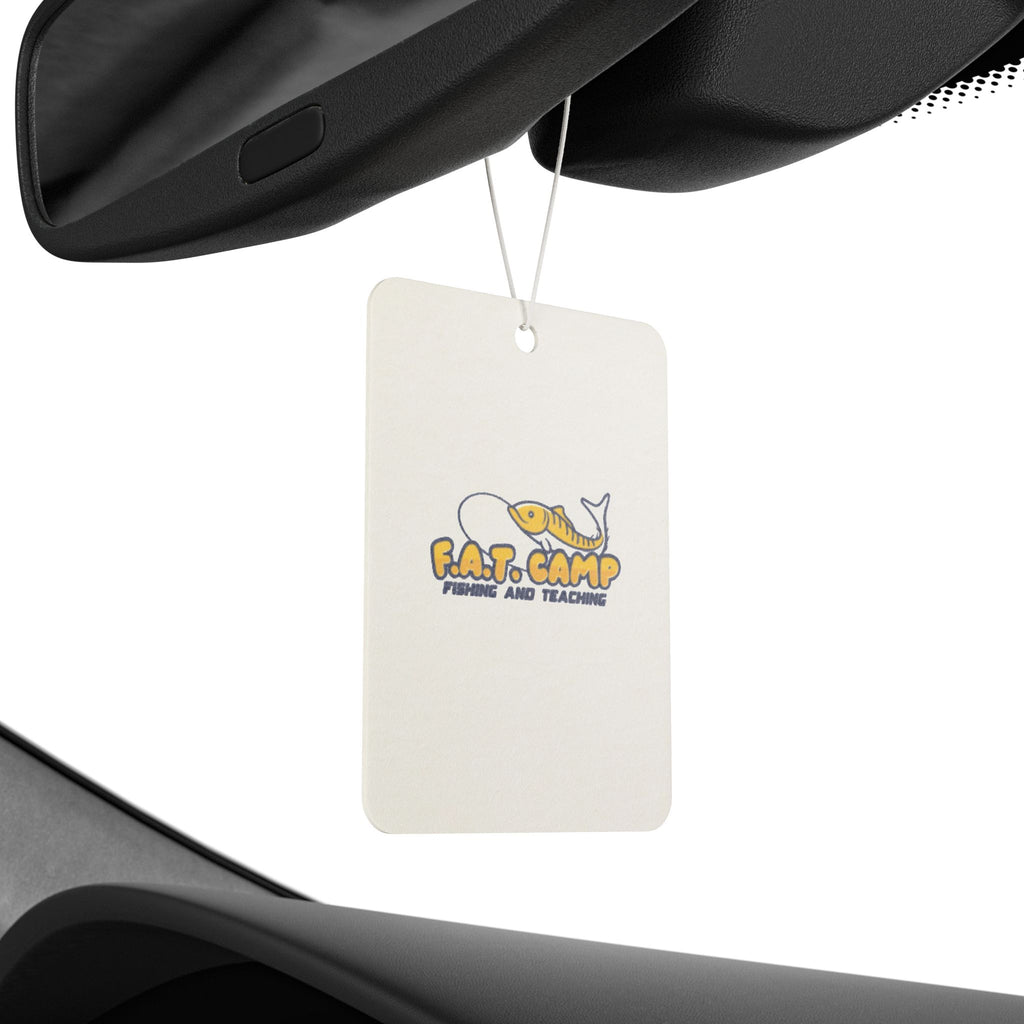 Fat Camp Whale Illustration Car Air Freshener | Cute Nautical Car Scent