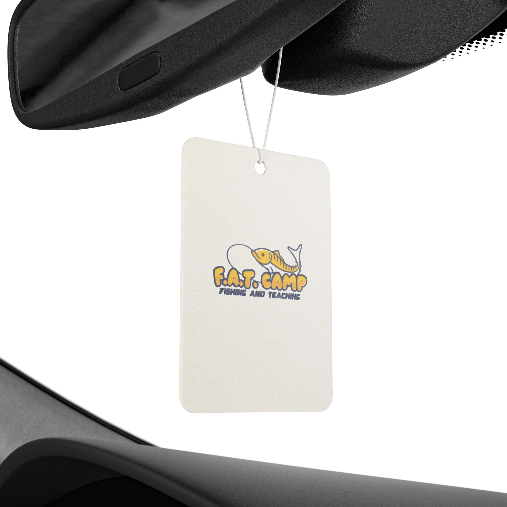 Fat Camp Whale Illustration Car Air Freshener | Cute Nautical Car Scent