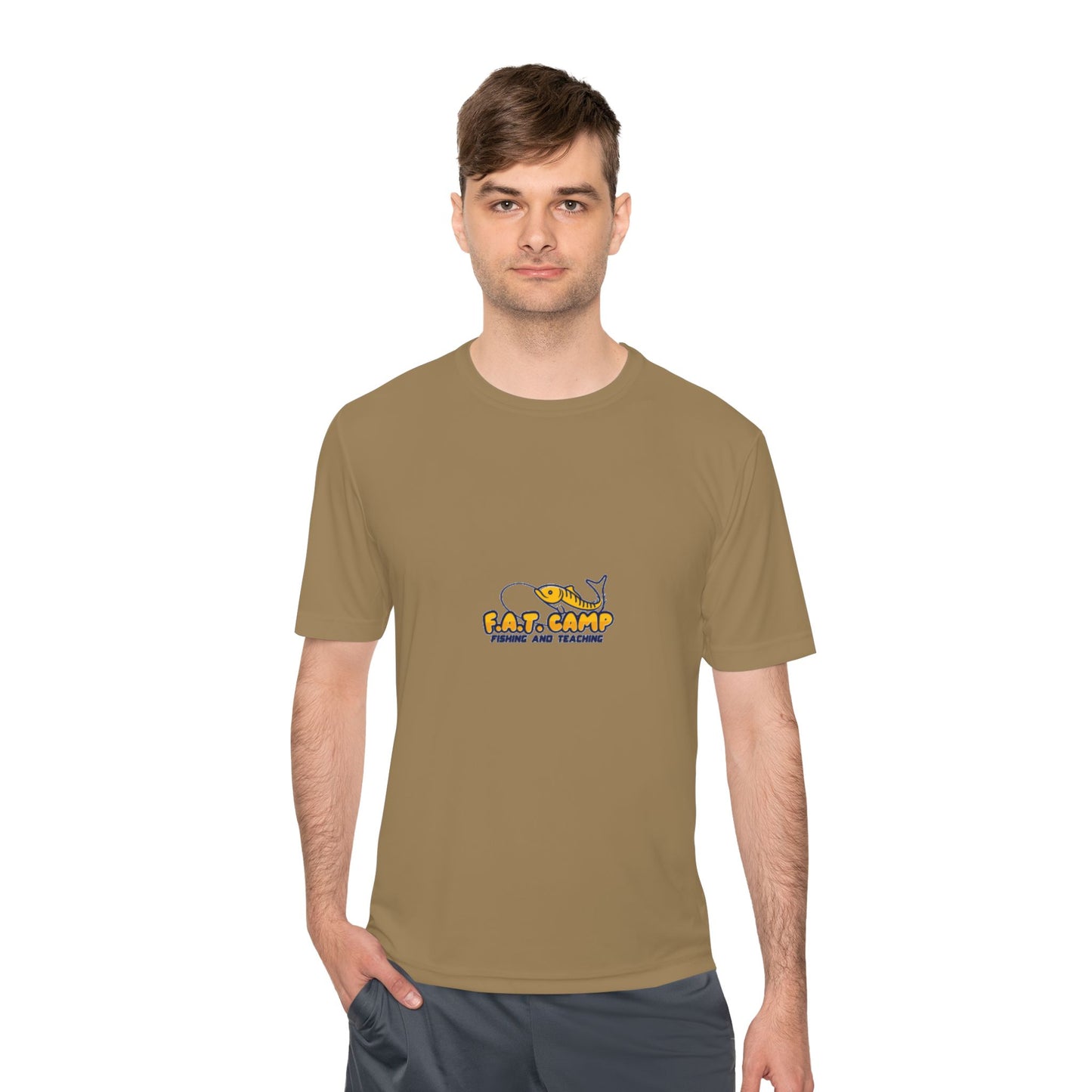 Fat Camp Cartoon Dog Tee | Retro Illustration, Small Chest Print