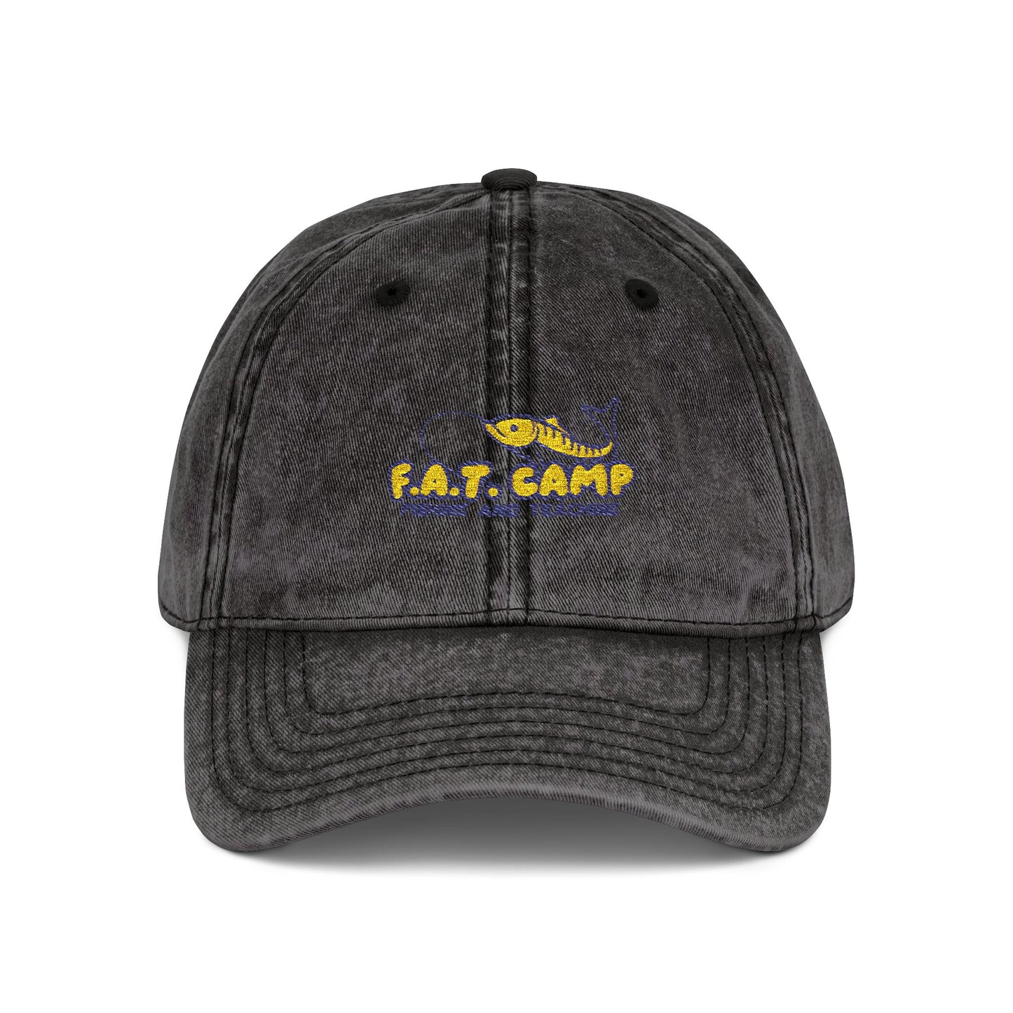 Tiny Sunflower Embroidery Vintage Cap | Distressed Baseball Hat