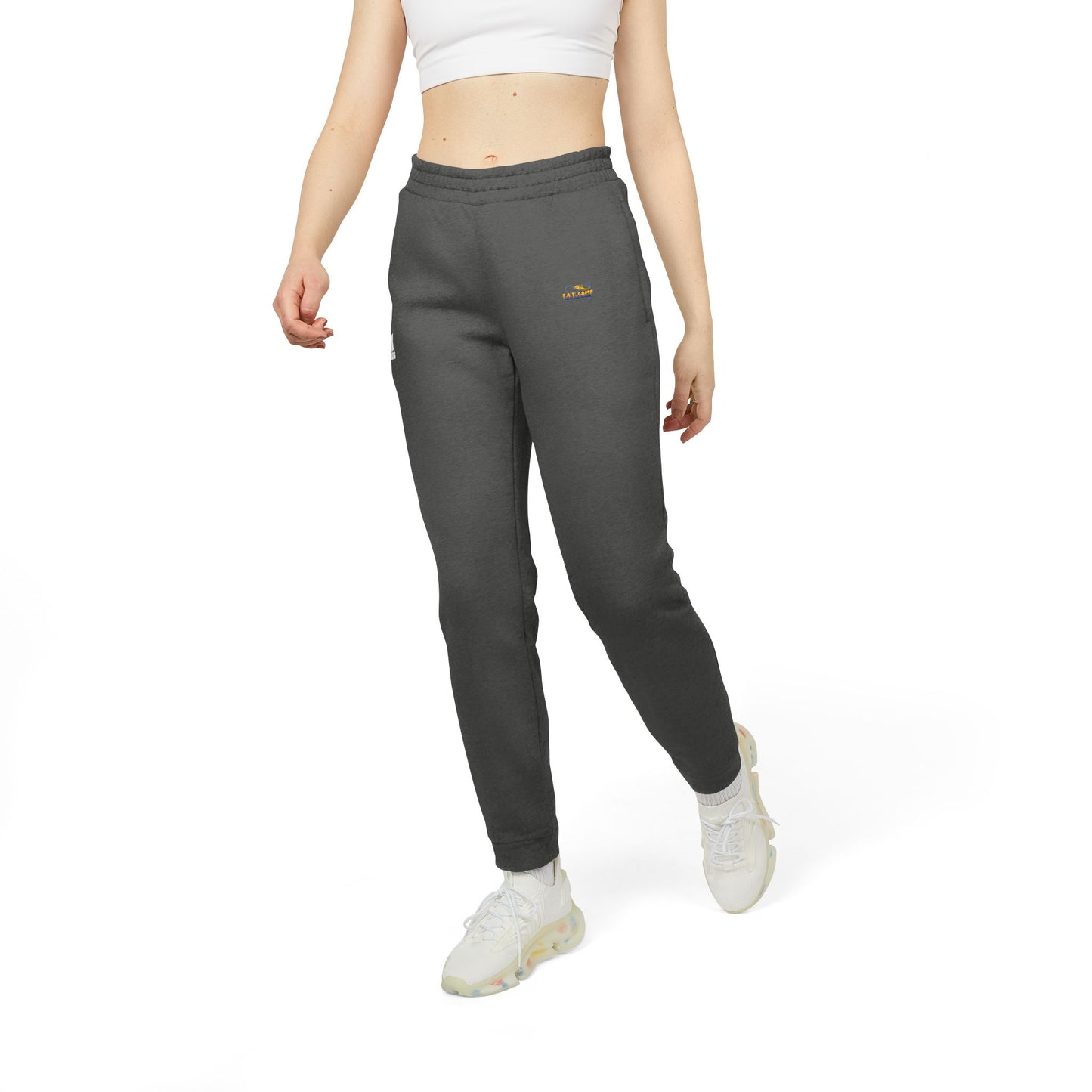 adidas logo Joggers | Charcoal Fleece Sweatpants