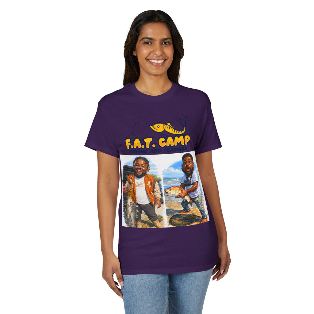 F.A.T. Camp Fishing T-Shirt — “D. Hayes: Gotta Hold Ya Mouth Right” Graphic Tee