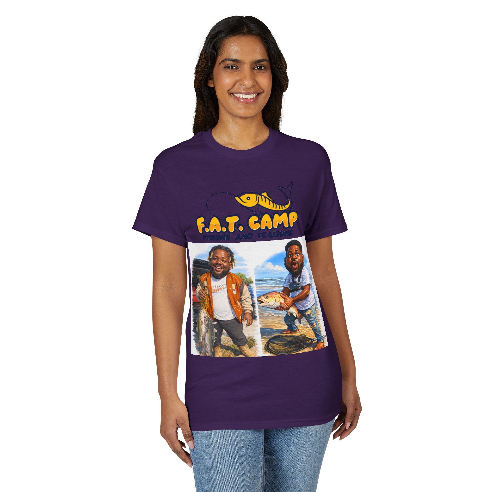F.A.T. Camp Fishing T-Shirt — “D. Hayes: Gotta Hold Ya Mouth Right” Graphic Tee