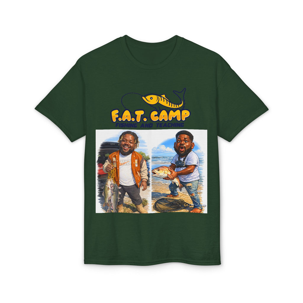 F.A.T. Camp Fishing T-Shirt — “D. Hayes: Gotta Hold Ya Mouth Right” Graphic Tee