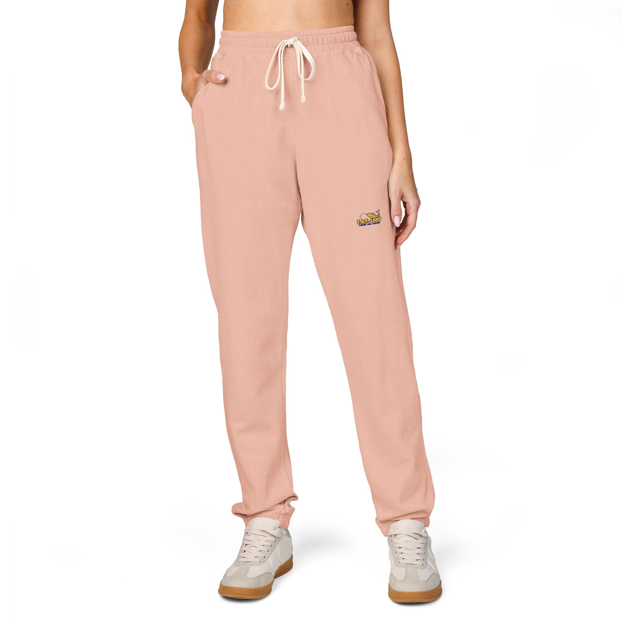 Tiny Sunrise Embroidered Sweatpants | Garment-Dyed Fleece Joggers