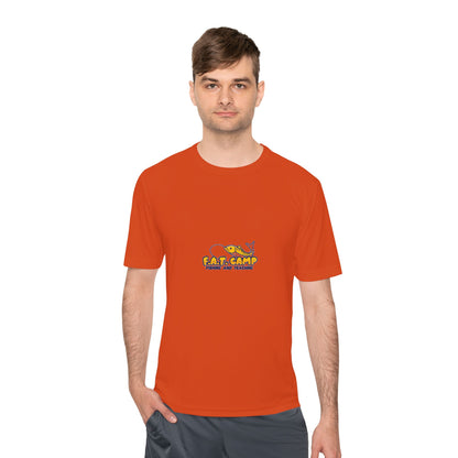 Fat Camp Cartoon Dog Tee | Retro Illustration, Small Chest Print