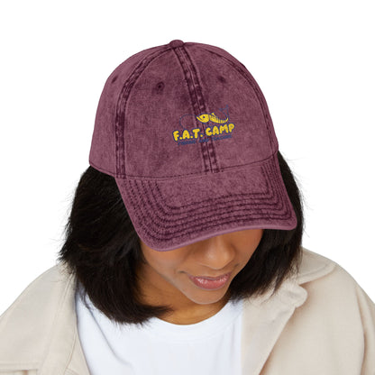 Tiny Sunflower Embroidery Vintage Cap | Distressed Baseball Hat