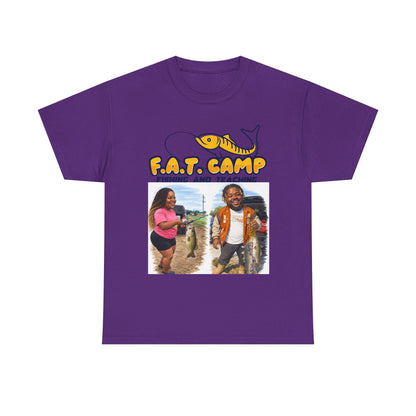 Fishing Tee — “F.A.T. Camp” 318 Baby / Nesha "Pretty Girls Fish Too" Graphic Shirt