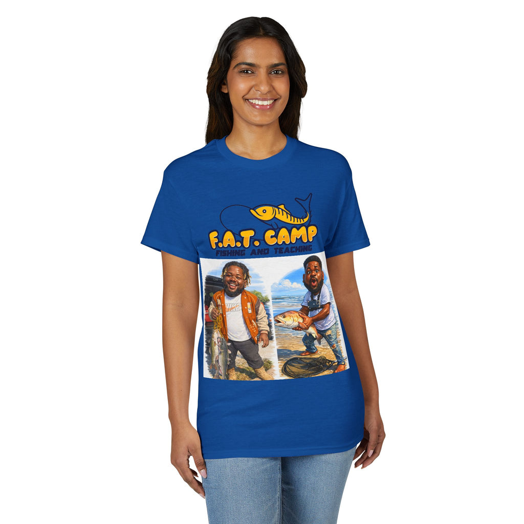 F.A.T. Camp Fishing T-Shirt — “D. Hayes: Gotta Hold Ya Mouth Right” Graphic Tee