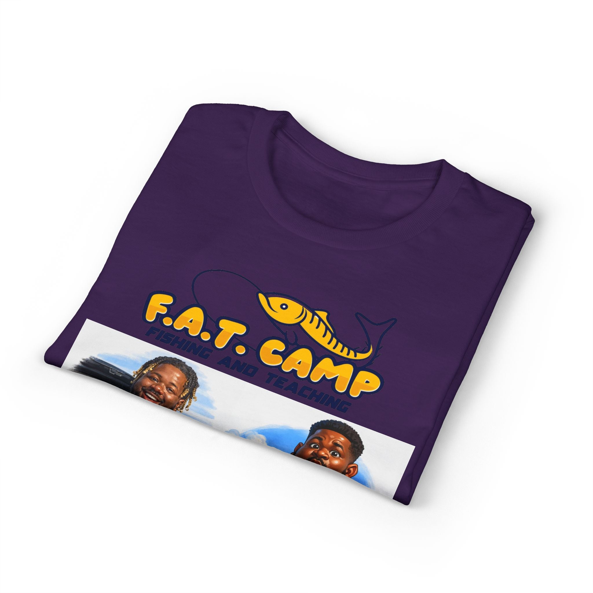 F.A.T. Camp Fishing T-Shirt — “D. Hayes: Gotta Hold Ya Mouth Right” Graphic Tee