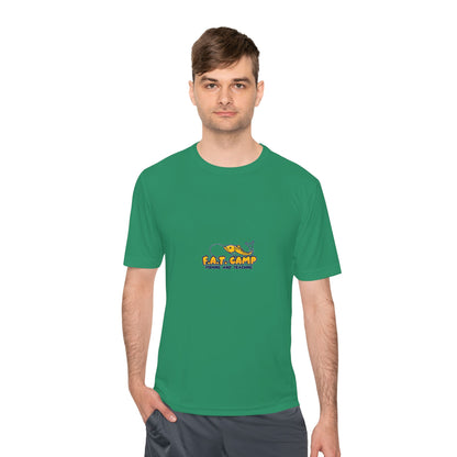 Fat Camp Cartoon Dog Tee | Retro Illustration, Small Chest Print