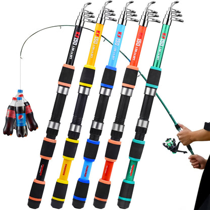 Tossing Casting Rods Fishing Wheel Fishing Rod Combination Suit